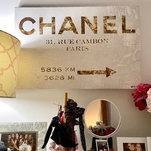 Authentic Oliver Gal Couture Road Sign Canvas Art